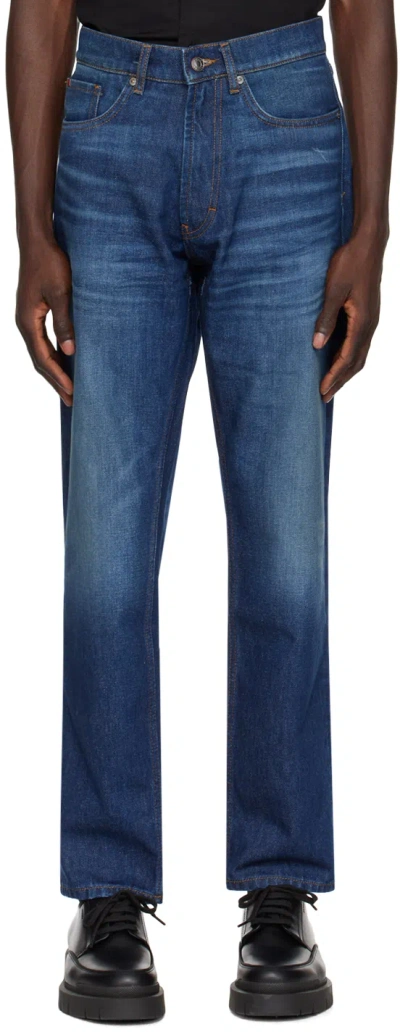 Hugo Boss Blue Five-pocket Jeans In 415-navy