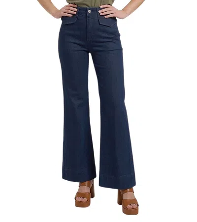 Hugo Boss Blue Flared High Rise Jeans