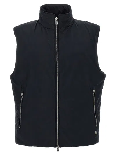 HUGO BOSS MEN BLUE H-DARNES VEST, 3XL LUXURY JACKETS FOR MEN DARVEYS