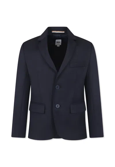 Hugo Boss Kids' Blue Jacket For Boy