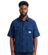 Hugo Boss Oversized-fit Shirt With Check Pattern In Blue