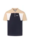 Hugo Boss Boy's Short-sleeve Colorblock Polo Shirt In Blue