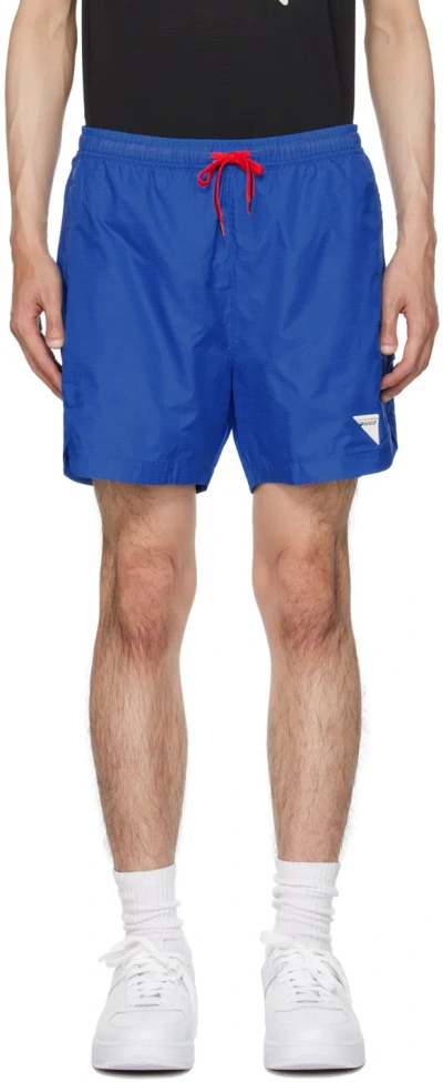 Hugo Boss Blue Reflective Shorts In 435 Bright Blue