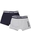 Hugo Boss Blue Set For Boy With Logo In Blue