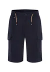 Hugo Boss Blue Shorts For Boy In Blue
