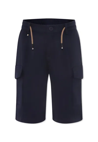 Hugo Boss Kids' Blue Shorts For Boy