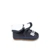 Hugo Boss Blue Slippers For Baby Boy With Logo In Blue