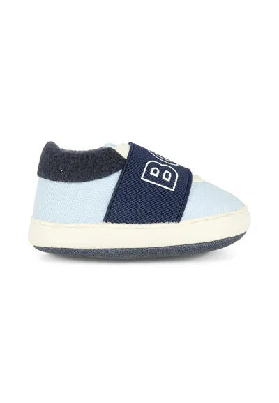 Hugo Boss Kids' Blue Sneakers For Baby Boy With Logo