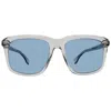 Hugo Boss Blue Square Men's Sunglasses Boss 1420/s 0kb7/ku 55 In Gray