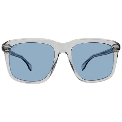 HUGO BOSS BLUE SQUARE MEN'S SUNGLASSES BOSS 1420/S 0KB7/KU 55