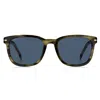 Hugo Boss Tortoiseshell-effect Sunglasses In Blue