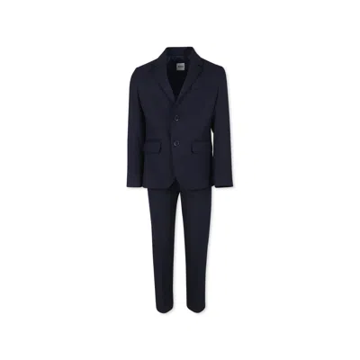 Hugo Boss Kids' Blue Suit For Boy