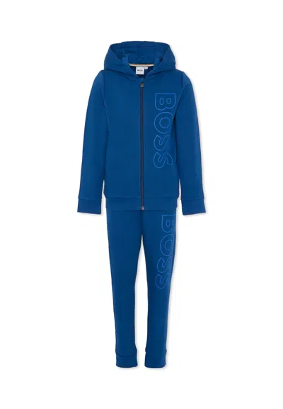 Hugo Boss Kids' Blue Suit For Boy Wih Logo
