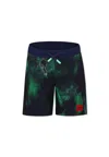 Hugo Boss Tie-dye Swim Shorts In Blue