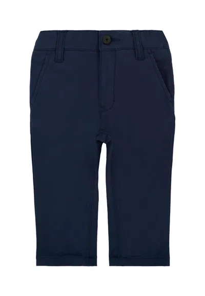 Hugo Boss Blue Trousers For Baby Boy With Logo Patch