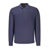 HUGO BOSS BLUE WOOL MENS SWEATER