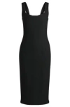 HUGO BOSS BODYCON MIDI-LENGTH DRESS IN STRETCH MATERIAL