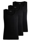 Hugo Boss Three-pack Of Cotton Tank Tops With Embroidered Logos