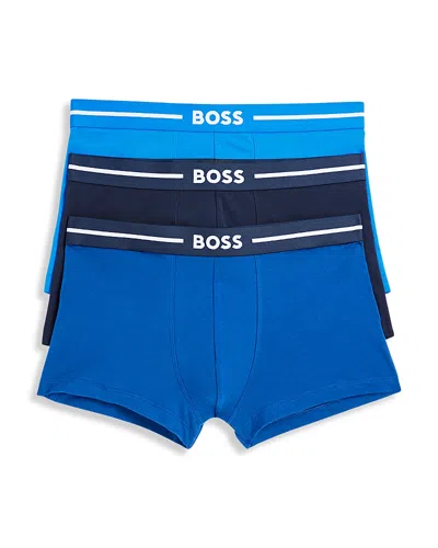 Hugo Boss Bold Trunks, Pack Of 3 In Blue