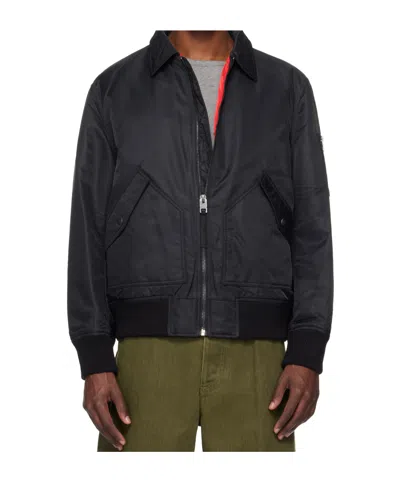 HUGO BOSS ZIP-FASTENING BOMBER JACKET
