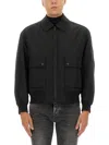 Hugo Boss Bomber Jacket With Removable Lining In Black