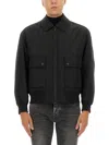 Hugo Boss Boss Bomber Jacket With Removable Lining In Black