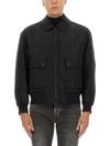 Hugo Boss Boss Bomber Jacket With Removable Lining In Black