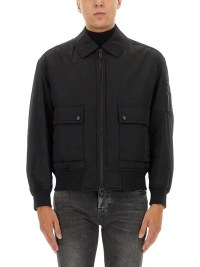 HUGO BOSS BOMBER JACKET WITH REMOVABLE LINING