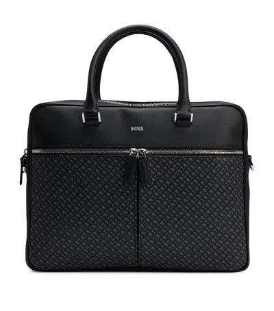 HUGO BOSS BONDED LEATHER DOCUMENT CASE