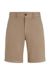 Hugo Boss Boss - 246 Open Brown Shorts 50513026 In Brown