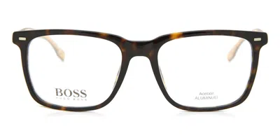 Hugo Boss Boss 0884 Men's Glasses, Tortoiseshell, Size 53 In Pattern
