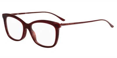 Hugo Boss Boss 0946 Men's Glasses, Red, Size 53 In Burgundy