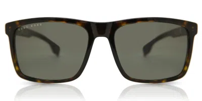 Hugo Boss Boss 1036/s 086/qt Men's Sunglasses Tortoiseshell Size 58 In Green