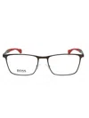 Hugo Boss Rectangle-frame Glasses In Ruthenium Black/clear Demo Lens