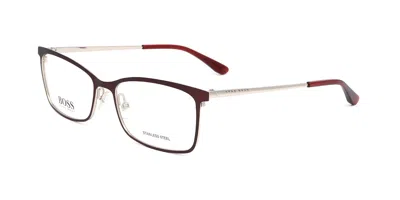 Hugo Boss Boss 1112 Women's Glasses, Burgundy, Size 55 In Red