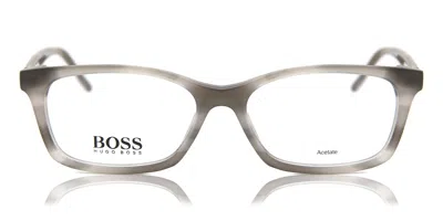 Hugo Boss Boss 1157 Aci Men's Glasses Grey Size 52 - Free Lenses - Blue Light Block Available In Striped Grey