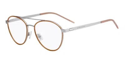 Hugo Boss Boss 1162 9fz Occhiali Da Vista Arancioni Per Uomo (solo Montatura) In Gray