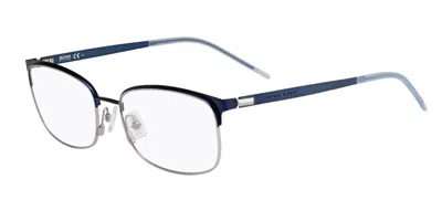 Hugo Boss Boss 1166 0ji Men's Glasses Blue Size 53 - Free Lenses - Blue Light Block Available In Blue,silver