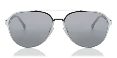 Hugo Boss Boss 1216/f/sk Asian Fit 6lb/t4 Men's Sunglasses Grey Size 63 In Gray
