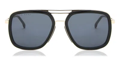 Hugo Boss Boss 1235/s 807/ir Occhiali Da Sole Neri Per Uomo In Blue