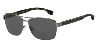 Hugo Boss Boss 1240/s Kj1/ir Men's Sunglasses Grey Size 60 In Gray