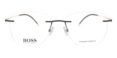Hugo Boss Boss 1266/c 003 Men's Glasses Black Size 53 - Free Lenses - Blue Light Block Available In Metallic