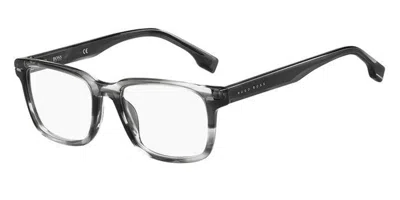 Hugo Boss Boss 1320 Pzh Men's Glasses Grey Size 52 - Free Lenses - Blue Light Block Available In Striped Grey