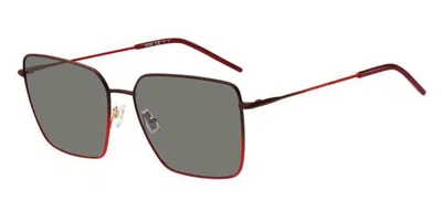 Hugo Boss Boss 1333/s 7w5/ir Women's Sunglasses Burgundy Size 59