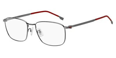 Hugo Boss Boss 1362/f Asian Fit Men's Glasses, Grey, Size 56 In Metallic