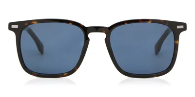 Hugo Boss Boss 1364/s 086/ku Men's Sunglasses Tortoiseshell Size 53 In Black