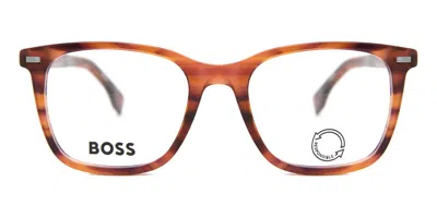 Hugo Boss Boss 1369 Men's Glasses, Tortoiseshell, Size 53 In Brown