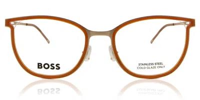 Hugo Boss Boss 1393 Women's Glasses, Gold, Size 53 In Brown