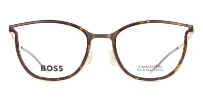 Hugo Boss Boss 1393 Women's Glasses, Gold, Size 53 In Brown