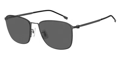 Hugo Boss Boss 1405/f/sk Asian Fit R80/m9 Men's Sunglasses Grey Size 59 In Black